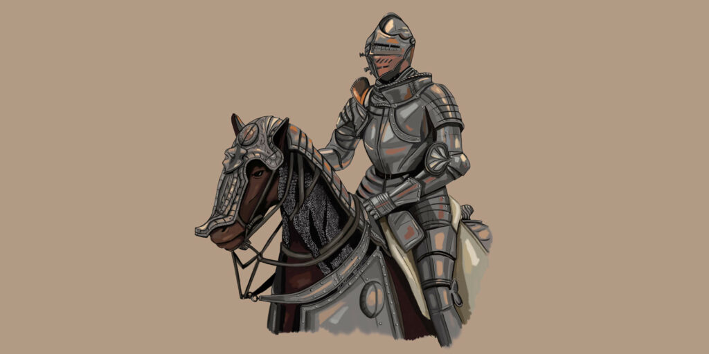 16th century armour, costume illustration