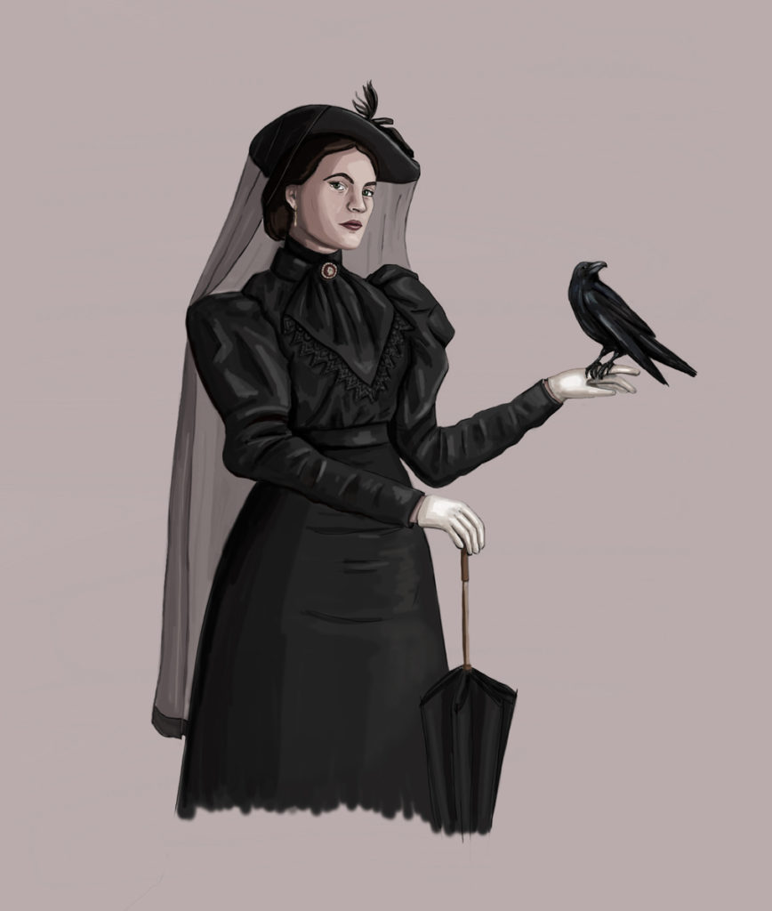 1890s Mourning Dress