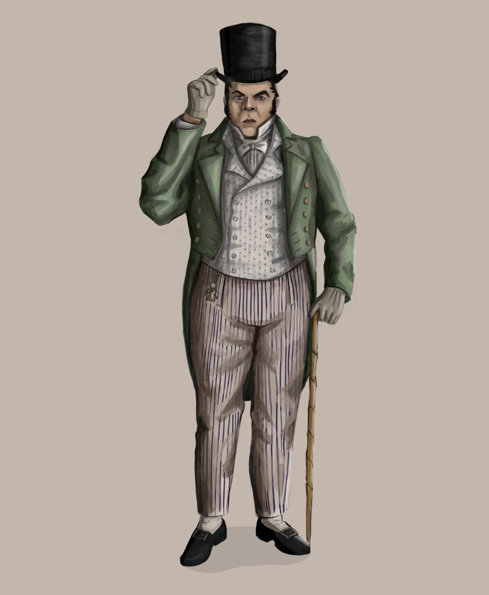 1810s dandy, costume illustration