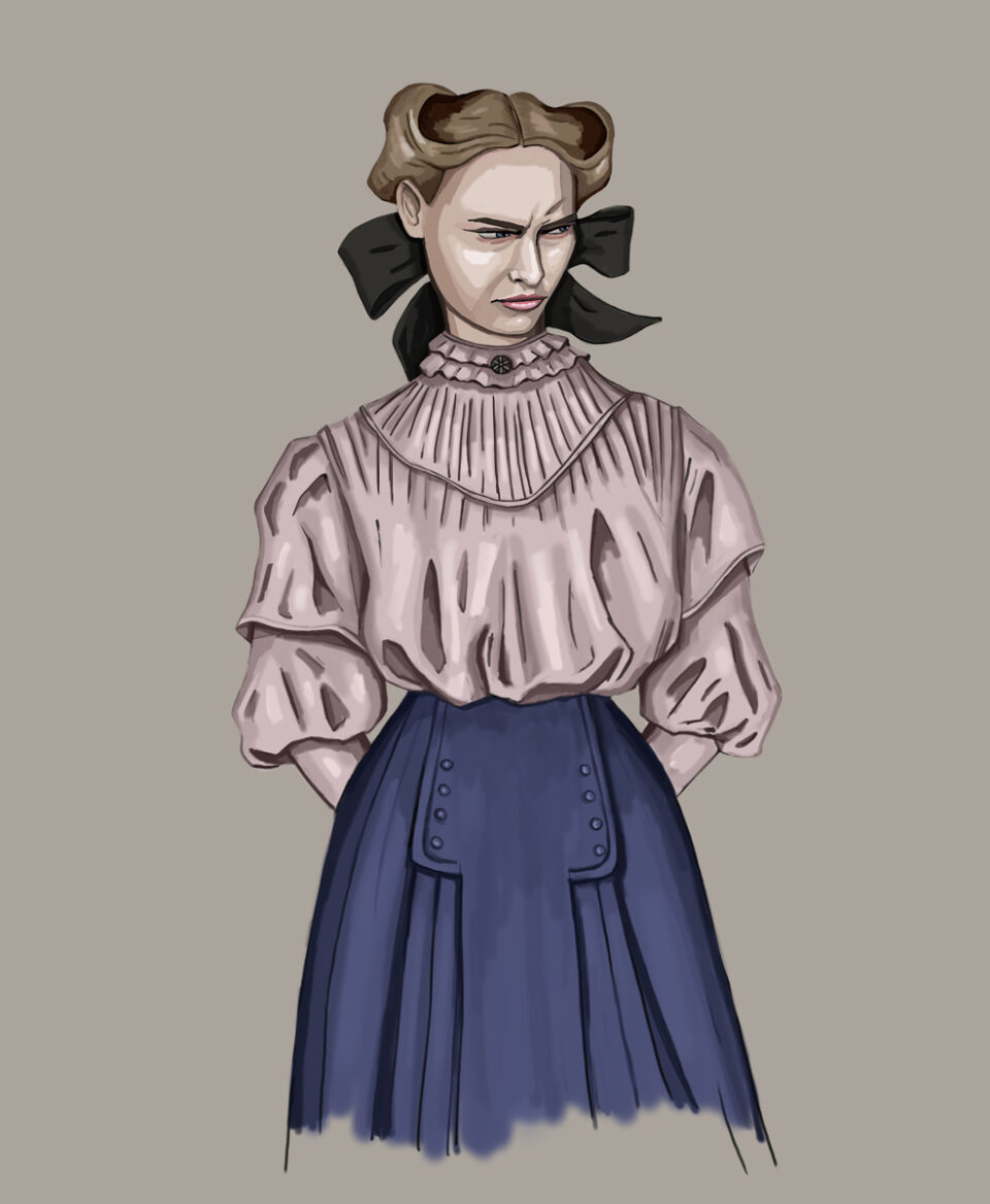 Early 1900s costume, costume illustration