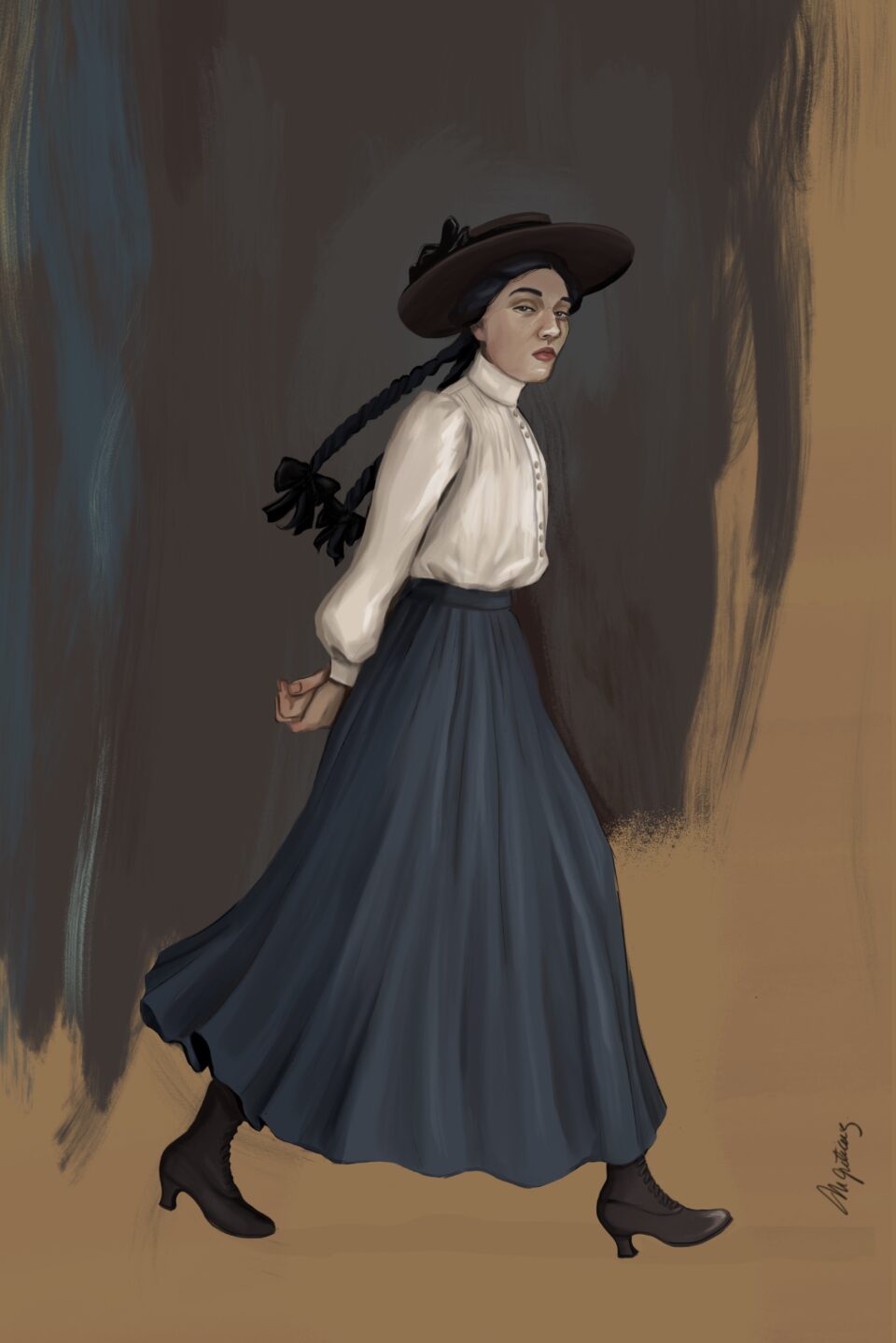 London, early 20th century, costume illustration
