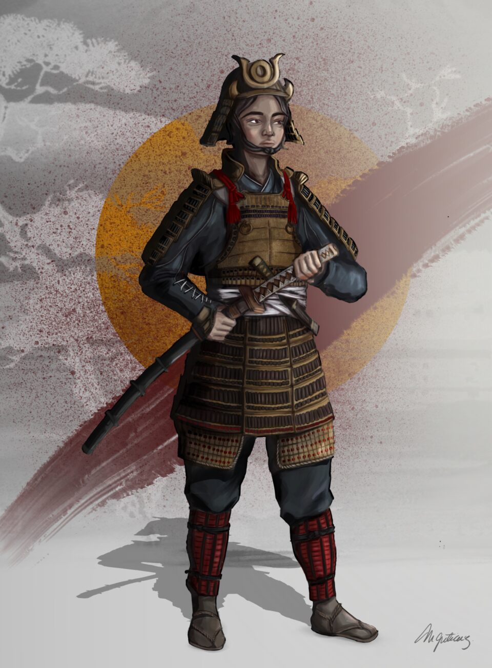 Samurai, costume illustration