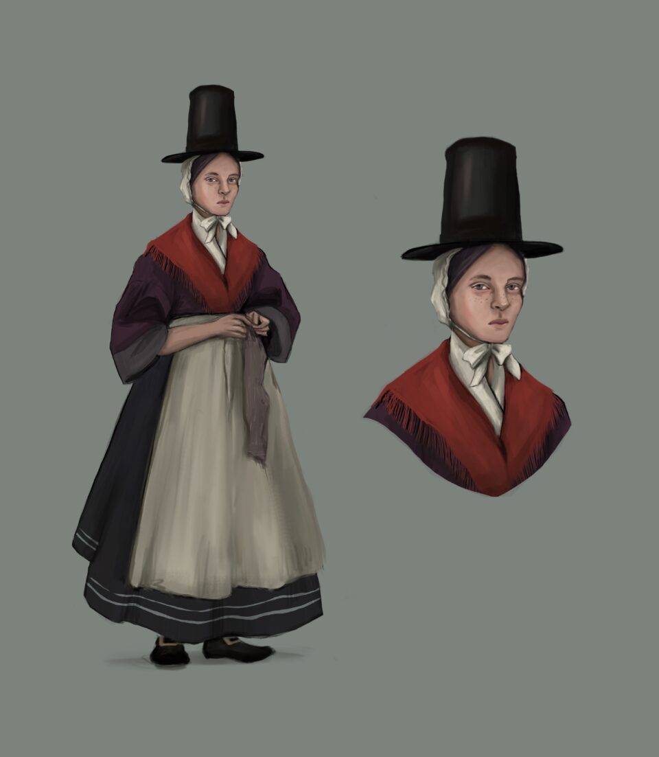 Traditional costume, costume illustration