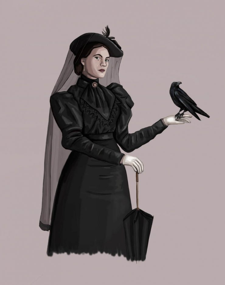 1890s Mourning Dress